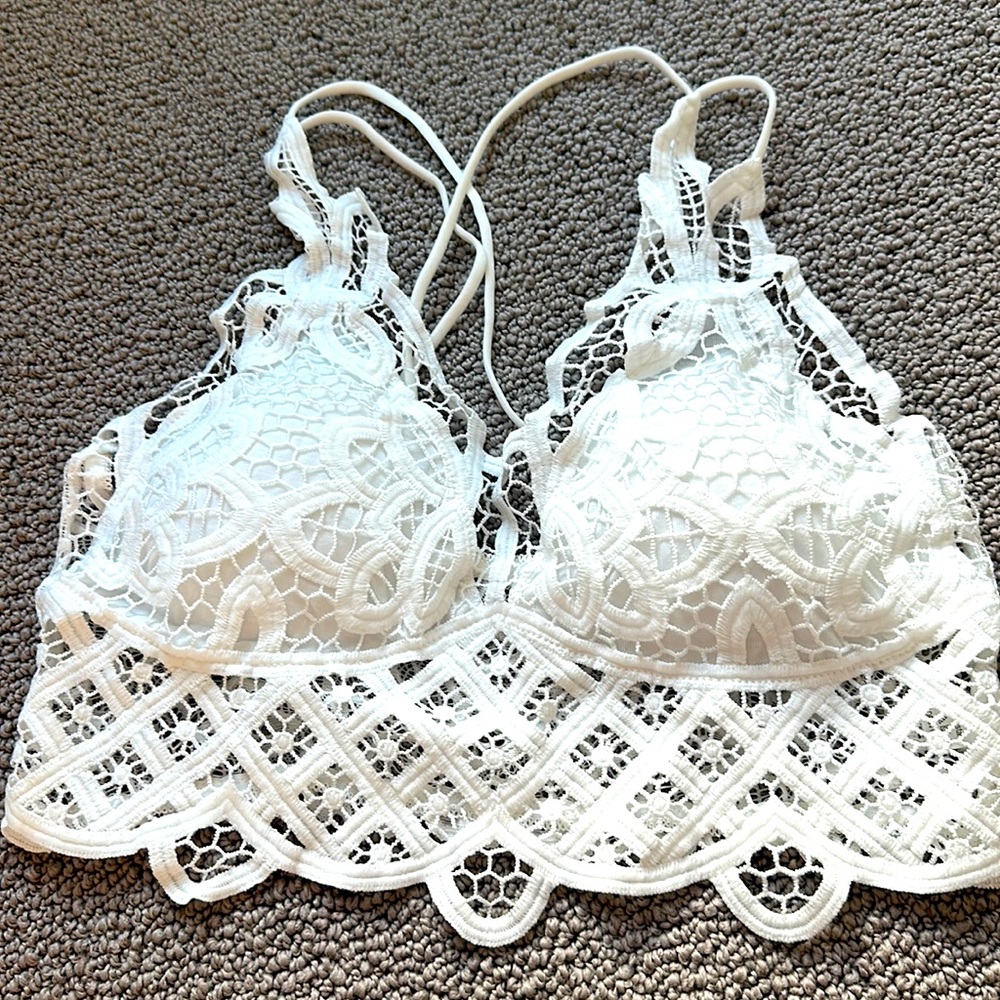 White lace bralette size small